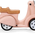 Step2 Ride Along Scooter Kids Push Car, Foot Powered Ride On Toy, Practice Balance with 4 Wheels, Made of Durable Plastic, Max Weight 40 lbs., For Toddlers 1.5-4 Years Old, Rose Pink