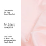 The Peanutshell 4-Pack Fitted Crib Sheet Set - Super Soft & Breathable Baby Girl Crib Sheets, Nursery Decor, Fit for Standard Mattress Cover- Whimsical Floral