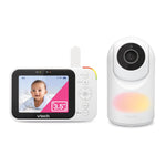 VTech [2025 Upgrade Baby Monitor with 7" IPS Screen, Pan Tilt Zoom Camera, No WiFi Video Baby Monitor with Camera and Audio, Multi-Color Night Light, 2-Way Talk, Lullabies, Advanced HQ Max