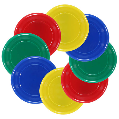 YDDS Flying Disc - 9Inch Plastic Flying Disc for Discs Set of 8 Flying Disc Bulk (95 Gram)
