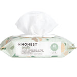 Package of Honest Company wipes with a white background