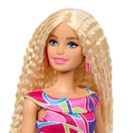 Barbie Fashionistas Doll #223 with Blonde Wavy Hair, Totally Hair-Inspired Dress & Accessories, 65th Anniversary Collectible Toy