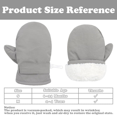 Sarfel Toddler Winter Gloves Baby Mittens Winter Baby Gloves 12-18 Months Toddlers Snow Glove Toddler Mittens for Toddlers Girl