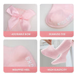 Boonbery Baby Knee High Socks Girl Non Slip Toddler Stockings Cotton Bow Ruffle Newborn Long Socks Infant Dress Sock 0-6M/6-12M/1-3Y