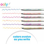 Ooly Scented Tutti Fruitti Color Changing Gel Pens Set of 6-1.00mm NIB, Color Changing as you Write, Pens for Kids and Adults, Art and Stationery Supplies