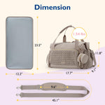 mommore Diaper Bag Tote, Large Capacity Travel Diaper bags, Hospital Bag for Labor Delivery, Baby Bag with Pacifier Case, Changing Pad
