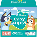 Pampers Training Pants - Easy Ups Boys & Girls Bluey - Size 2T-3T, 140 Count, Children's Potty Underwear (Packaging May Vary)