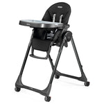 Peg Perego Prima Pappa Zero 3 - High Chair - for Children Newborn to 3 Years of Age - Made in Italy - True Black (Black)