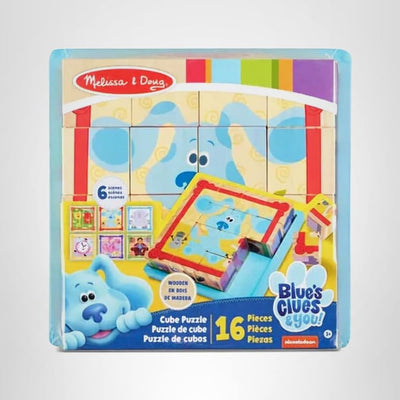 Melissa & Doug Blue's Clues & You! Wooden Cube Puzzle (16 Pieces)