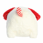 Aurora® Festive Spudsters™ Candy Cane Pup™ Stuffed Animal - Round Shape Makes for Comforting Cuddles - Perfect for Holiday Decorations or Gifts - White 11 Inches