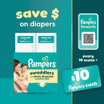 Pampers Swaddlers Diapers, Size 5 (20-37 lbs), 132 Count, Absorbent, Keeps Baby Dry and Comfortable, Skin Safe Disposable Baby Diaper (Packaging May Vary)