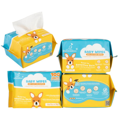 Bobbleboo baby wipes packaging on a white background