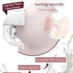 Momcozy M5 Hands-Free Wearable Breast Pump, Double-Sealed Flange for Baby-Like Comfort, 3 Modes & 9 Suction Levels, Portable Electric Pump – 24mm, 2-Pack Cozy Red