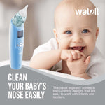 Watolt Baby Nasal Aspirator - Electric Nose Suction for Baby - Automatic Booger Sucker for Infants - Battery Powered Snot Mucus Remover for Kids Toddlers
