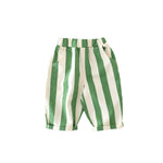 ASFGIMUJ Baby Boy Girl Casual Bug Pants Toddler Striped Elastic Waist Bloomers Pants Cotton Casual Soft Trousers 12-18 Months A03-Green