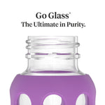 Lifefactory Glass Baby Bottle with Stage 2 Nipple and Protective Silicone Sleeve Grape 9 Oz (LF110021C4)