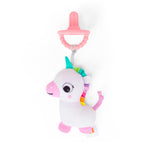 Bright Starts SootheMate Plush Baby Teether Toy, Unicorn, Detachable Pacifer-Shaped Teether for Newborns & Up