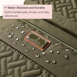 BabbleRoo Diaper Bag Backpack, Travel Backpack with Changing Pad, Pacifier Case & Stroller Straps, Multifunction, Waterproof, Unisex – Army Green