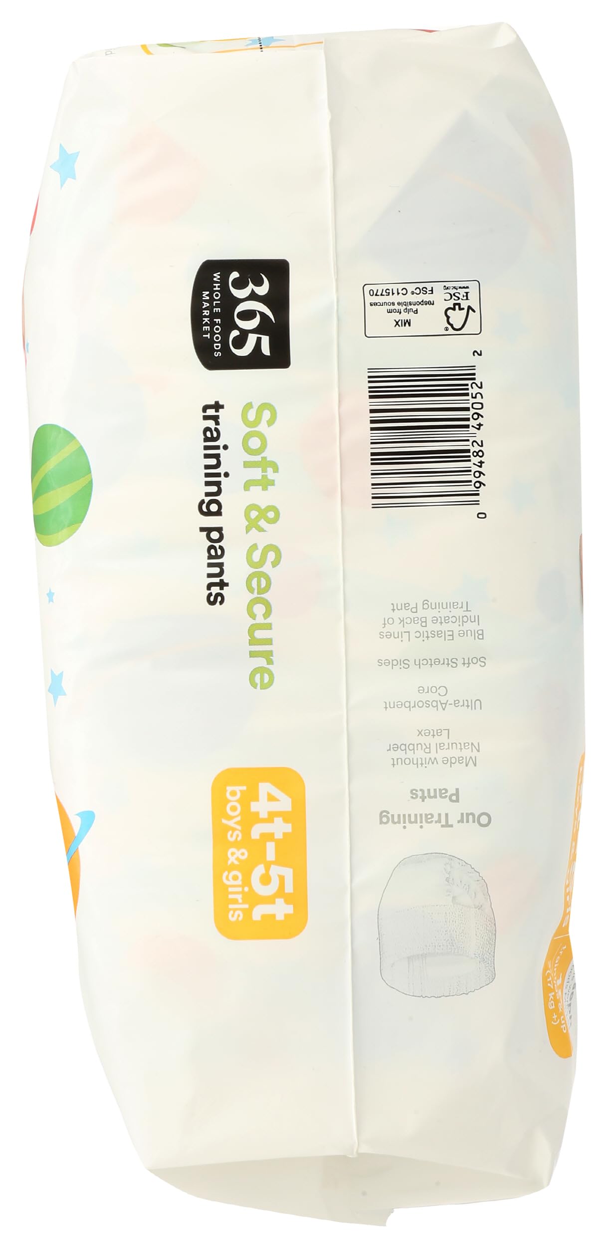 365 by Whole Foods Market, Soft & Secure 4T-5T Training Pants, Hypo-Allergenic, Ultra-Absorbent, 18 Count