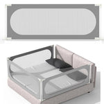 SeseYii Baby Bed Rail with Safety Y-Strap Extra Long Twin Full Queen King Size Infants Toddlers Guardrail with Reinforce Anchor (Grey, 78 inch)
