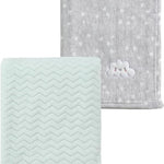 CREVENT 30''X40'' Cute Cozy Fluffy Warm Baby Blanket for Boys Infants Toddlers' Bedding Crib Cot Stroller, Baby Shower Birthday Newborn's Gift - Grey Cloud