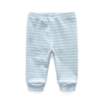 Unisex Newborn Baby Cotton 4-Pack Pants Embroidery Pringting Casual Leggings 0-24 Months for Boys and Girls Blue
