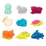 B. toys – Animal Bath Squirts – 9 Water Squirts – Baby Bath Toys for Babies – 10+ Months – Squish & Splash – Horse, Crocodile & More