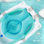 Baby Bath Seat Support Net Soft Infant Bathing Seat Support Mat Suspension Shower Pad Adjustable Non-Slip Newborn Bathtub Sling Mat Baby Sink Bather Tub Shower Net Bathtub Sit Up Mesh 0-6 Month