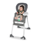 Ingenuity Full Course 6-in-1 High Chair - Baby to 5 Years Old, 6 Convertible Modes, 2 Dishwasher Safe Trays - Milly