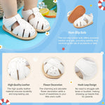 KIDSUN Baby Infant Girls Boys Sandals Non Slip Rubber Sole Summer Beach Outdoor First Walker Crib Shoes