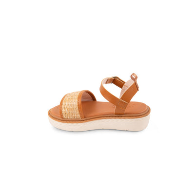 OshKosh B'Gosh Unisex Child Leo Sandal, Brown, 3 Little Kid US