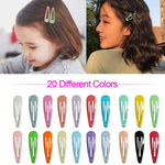 JIARON 80PCS Hair Clips, 2 Inch Non-Slip Metal Hair Barrettes for Girls, Kids, Baby and Women. (20 Colors)