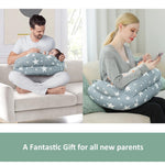 Chilling Home Nursing Pillow for Breastfeeding, Adjustable Nursing Pillow Breast Feeding Pillow Bottle Feeding, Breastfeeding Essentials for Newborn, Removable Cover