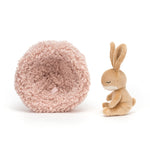 Jellycat Hibernating Bunny Stuffed Animal, 5 inches - Rabbit and Bunny Plush Toy - Classic Children's Gift