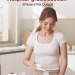 BaeMee Hands Free Breast Pump, Wearable Breastfeeding Pump with 4 Mode & 9 Level, Strong Suction, Painless, Anti-Backflow, BPA Free, Portable Electric Breast Pumps with 17/19/21/24MM Flanges
