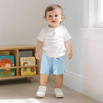 VICAMB 3PCS Unisex Baby Shorts,Toddler Cotton Pull on Shorts with Drawstring,Infant Solid Short Elastic Waist Comfy Short