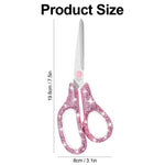 Koqye 7.8-Inch Pink Rhinestone Scissors - Stainless Steel Cute Scissors for Office, Crafting & Home - Decorative Bling Handle Paper Cutting Tool (Pink - 1 Pack)