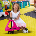 Wiggle Car - Ride on Toy for Ages 3 and Up - Toddler Ride on Toys with no Batteries, Gears or Pedals Just Twist, Wiggle, and Go by Lil’ Rider (Pink)