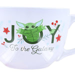 Silver Buffalo Star Wars Mandalorian Joy to the Galaxy Ceramic Soup Mug, 24-Ounces