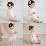 Simplee kids Baby Girl Thin Sweater Solid Cardigans Baby Girls Long Sleeve Coat Cardigan for Spring 6-12 Months