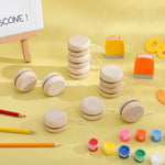 DECHOUS 15-Pack Wooden Yoyo for Kids: Small Yo-yo Toy Bulk for Beginners, Unfinished Wooden yoyo Party Favors for Boys Girls Ages 3-8, Birthday Classroom Prizes