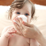 Baby Wipes, Momcozy Nose Saline Baby Wipes, Made Only With Natural Saline, No Additives, 100% Biodegradable, Unscented & Hypoallergenic for Sensitive Skin, Easy to Carry, 90 Count (Packs of 3)