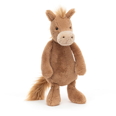 Jellycat Bashful Pony Stuffed Animal, Medium 12 inches - Horse & Pony Plush Toy - Classic Children's Gift