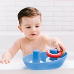 Ubbi Boat & Buoys Bath Toys, Includes 1 Boat and 4 Buoys, Bath Time Toys for Toddlers