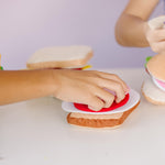 Melissa & Doug Felt Food Sandwich Play Food Set (33 pcs), Orange, 1 Count