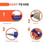 Glue Gun and Sticks Set, Hot Melt Glue Gun Mini for Crafts with 20 Pcs Glue Sticks, Small Hot Glue Guns with Hardshell Carrying Case for School DIY Arts, Craft
