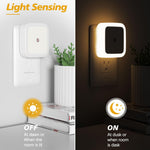 Sujeet Night Light, Night Lights Plug into Wall 4-Pack, Nightlight Plug in Night Light, Dusk to Dawn Night Lamp Led Night Light for Kids Bedroom, Bathroom, Hallway Warm White