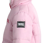 DKNY Infant Toddler Baby Girls' Winter Jacket - Fleece Lined Quilted Bubble Puffer Parka Coat for Girls (Sizes:12M-4T), Size 24 Months, Rose Pink