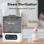 WITGER Baby Bottle Sterilizer and Dryer, Electric Steam Sterilizer for Baby Bottles, Pacifiers, and More, with Digital Controls.