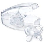 Chicco Duo Hybrid Baby Bottle Newborn Starter Giftset, Real Glass Inside, Lightweight Plastic Outside, Patented Invinci-Glass Technology, Intui-Latch Nipple, Clear/Grey